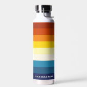  Sunset Stripes Kleurrijke Regenboog Waterfles (Links)