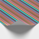 Sunset Stripes Wrapping Paper Cadeaupapier (Hoek)