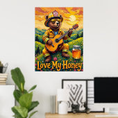 Sunset Strums: Beer Valley Serenade Poster (Thuiskantoor)