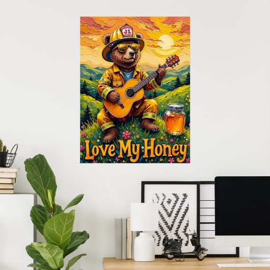 Sunset Strums: Beer Valley Serenade Poster (Thuiskantoor)