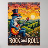 Sunset Strums: Shark's Rock Anthem Poster (Voorkant)