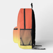 Sunset Style Sinaasappel Yellow Ombre Bedrukte Rugzak (Rechts)