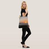 Sunset Sun Sailboats Zee Tropisch Caribisch gebied Tote Bag (Op model)