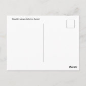 Sunset Sunbeams op Dauphin Island, Alabama Briefkaart (Achterkant)