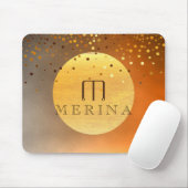 Sunset Sunrise Confetti Glitter Moon Waterverf Muismat (Met muis)