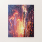 Sunset Sunrise Sundown Ocean Waves Natuur Zee Jigs Legpuzzel (Verticaal)