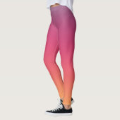 Sunset sunrise tropische moderne kleurengradiënt leggings (Links)
