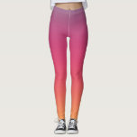Sunset sunrise tropische moderne kleurengradiënt leggings<br><div class="desc">Moderne,  vrolijke paarse roze gele kleurgradiënt Leggings.
Rol,  trendy modern design.</div>