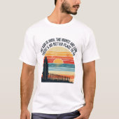  Sunset Surf Beach Scene Art T-shirt (Voorkant)