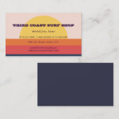 Sunset Surf Shop Professional Business Visitekaartje (Voorkant / Achterkant)