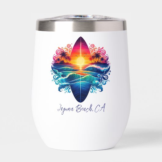 Sunset Surfboard krullen (Voorkant)