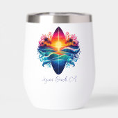 Sunset Surfboard krullen (Achterkant)