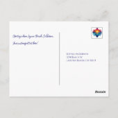 Sunset Surfboard krullen Briefkaart (Achterkant)