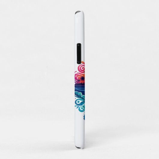 Sunset Surfboard krullen- Case-Mate iPhone Case (Achterkant/rechts)