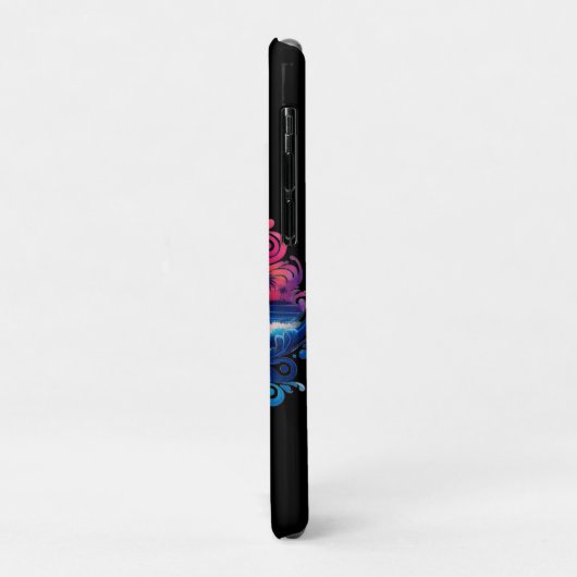 Sunset Surfboard krullen- Case-Mate iPhone Case (Achterkant/links)