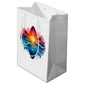 Sunset Surfboard krullen Medium Cadeauzakje (Achterkant Gekanteld)