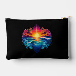 Sunset Surfboard krullen met ritssluiting Etui