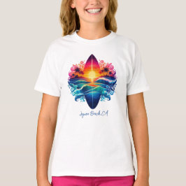 Sunset Surfboard krullen T-shirt