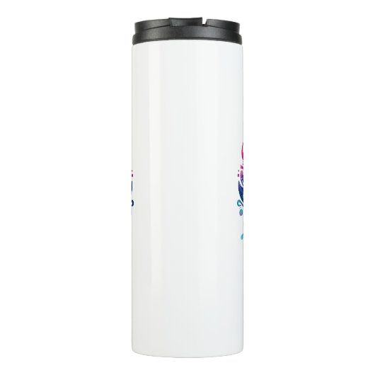 Sunset Surfboard krullen Thermosbeker (Achterkant)