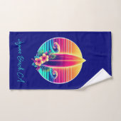 Sunset Surfboard Paradise Bad Handdoek (Handdoek)