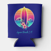 Sunset Surfboard Paradise Blikjeskoeler (Voorkant)