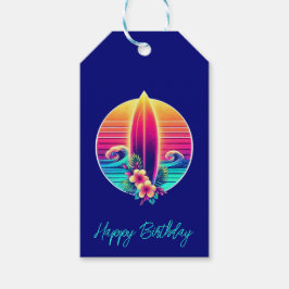 Sunset Surfboard Paradise Cadeaulabel