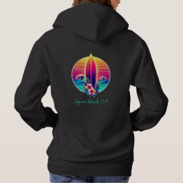 Sunset Surfboard Paradise Hoodie