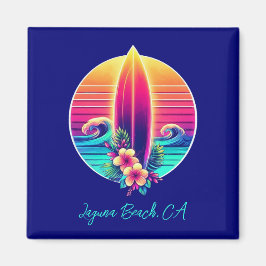 Sunset Surfboard Paradise Magneet