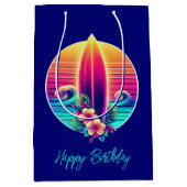 Sunset Surfboard Paradise Medium Cadeauzakje (Voorkant)