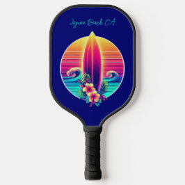 Sunset Surfboard Paradise Pickleball Paddle
