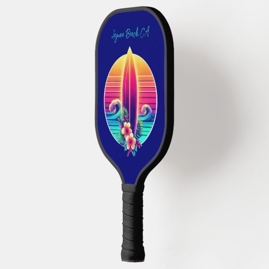 Sunset Surfboard Paradise Pickleball Paddle (Links)