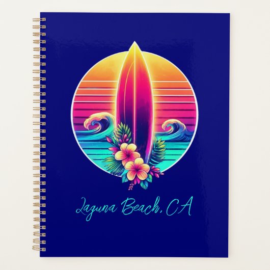 Sunset Surfboard Paradise Planner (Voorkant)