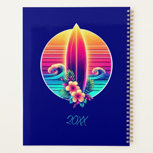 Sunset Surfboard Paradise Planner (Achterkant)
