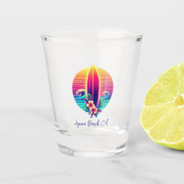 Sunset Surfboard Paradise Shot Glas