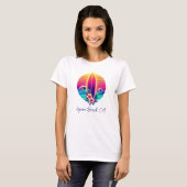 Sunset Surfboard Paradise T-shirt (Voorkant volledig)