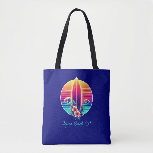 Sunset Surfboard Paradise Tote Bag (Voorkant)
