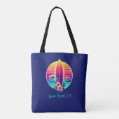 Sunset Surfboard Paradise Tote Bag (Achterkant)