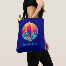 Sunset Surfboard Paradise Tote Bag