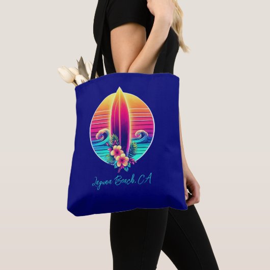 Sunset Surfboard Paradise Tote Bag (Dichtbij)