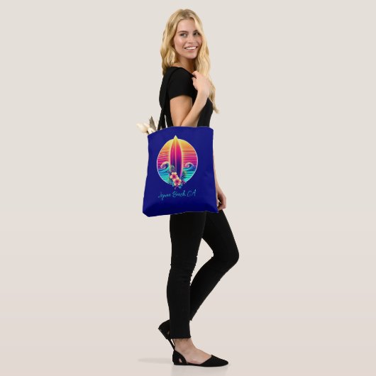 Sunset Surfboard Paradise Tote Bag (Op model)