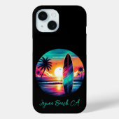 Sunset Surfboard Vibes Case-Mate iPhone Case (Achterkant)