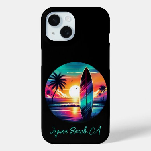 Sunset Surfboard Vibes Case-Mate iPhone Case (Achterkant)