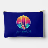 Sunset Surfboard Zippered Pouch Etui (Achterkant)