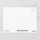 Sunset Surfer Girl met surfboard Briefkaart (Achterkant)