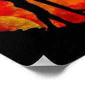 Sunset Surfer Girl Poster (Hoek)