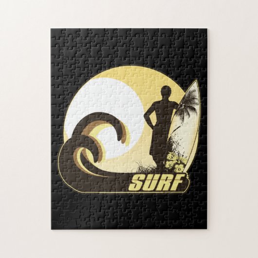 Sunset Surfer Legpuzzel (Verticaal)