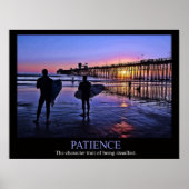 Sunset Surfer Patience Poster (Voorkant)
