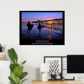 Sunset Surfer Patience Poster (Thuiskantoor)
