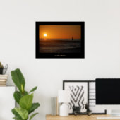 Sunset Surfer Poster (Thuiskantoor)