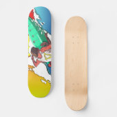 Sunset Surfer Surfen Skateboard deck art ontwerp (Voorkant)